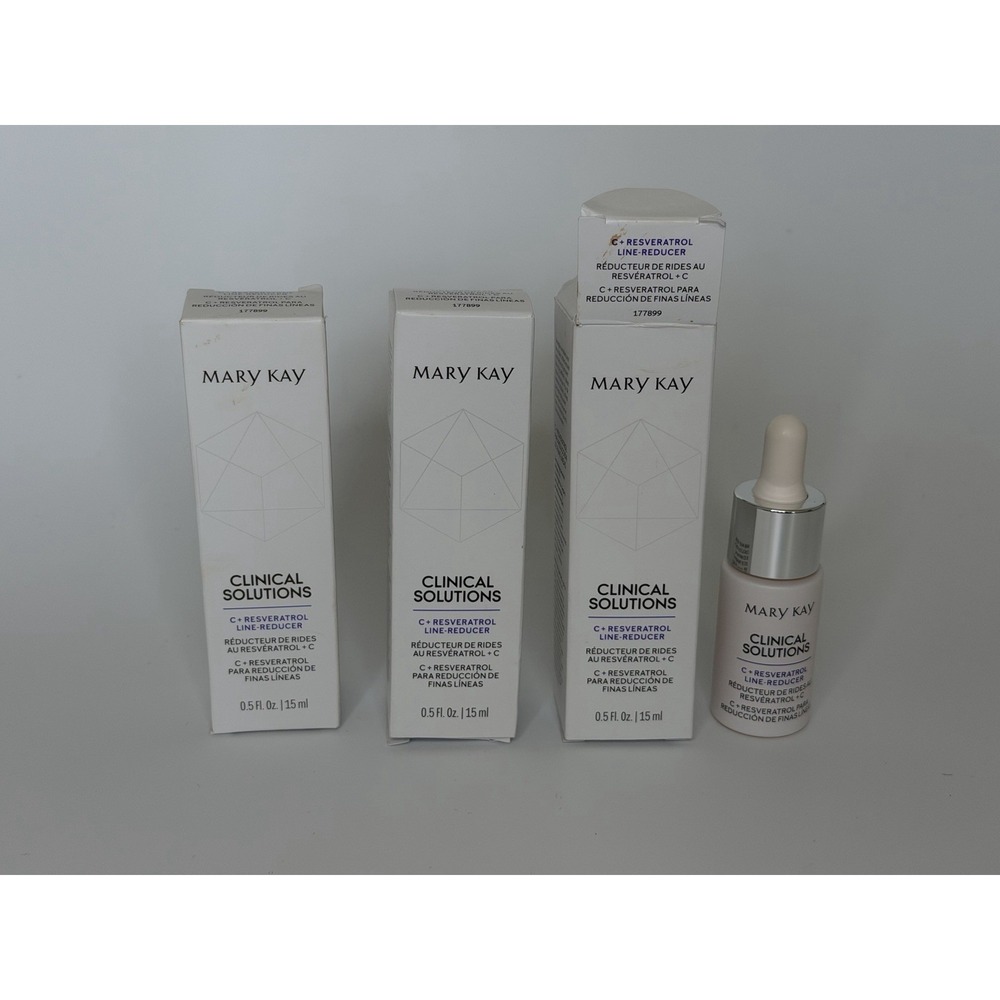 Mary Kay 177899 Clinical Solutions C + Resveratrol Line-Reducer 0.5 oz Lot Of 3